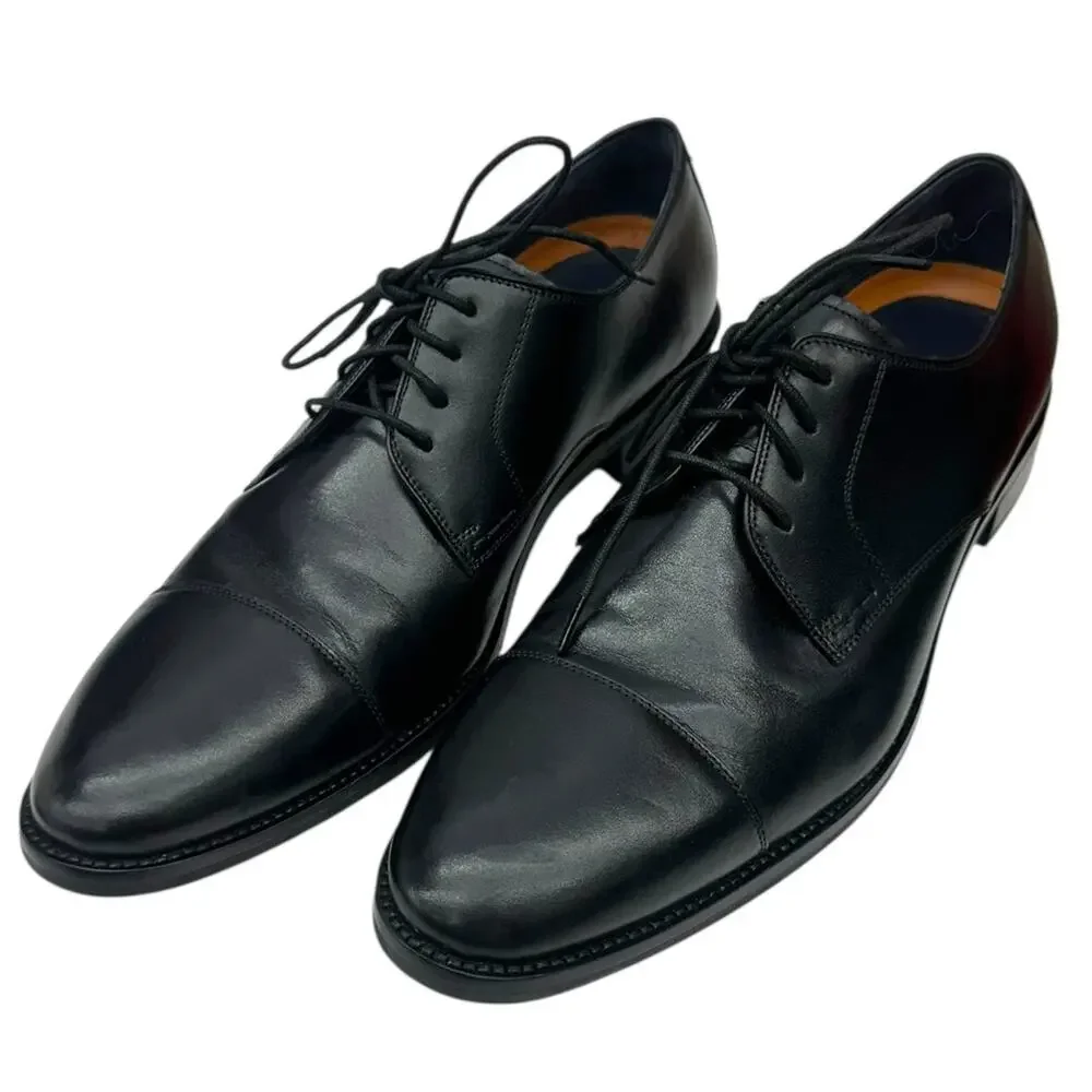 Cole Haan Lenox Hill Cap Toe Oxford Men's 11 Black Leather Dress Shoe C11630